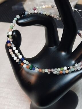 3mm Faceted Multi Gem Stone 15in Strand #6